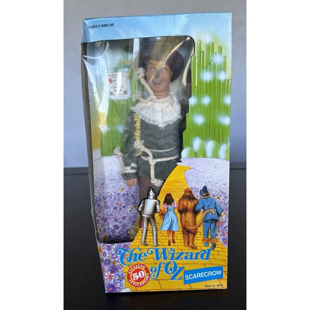 The Wizard of Oz Scarecrow 50th Anniversary‎ Doll 1988 Multi-Toys Corp 8875 NEW